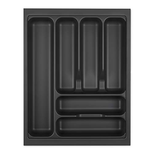 Orga-Box I Besteckeinsatz 369 x 473 lavagrau mit Perlstruktur für Tandembox Antaro/Intivo u. ModernBox im 45er Schrank Besteckkasten von Orga-Box