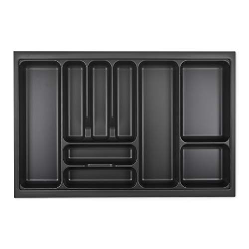Orga-Box I Besteckeinsatz 719 x 473 lavagrau mit Perlstruktur für Tandembox Antaro/Intivo u. ModernBox im 80er Schrank Besteckaufbewahrung von Orga-Box