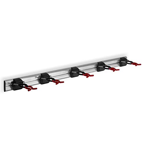 Coaxis x-Star Gerätehalter 100 cm mit 6 Geräte-Halter Geräteleiste Gartengerätehalter Ordnungssysteme von OrgaTech von OrgaTech
