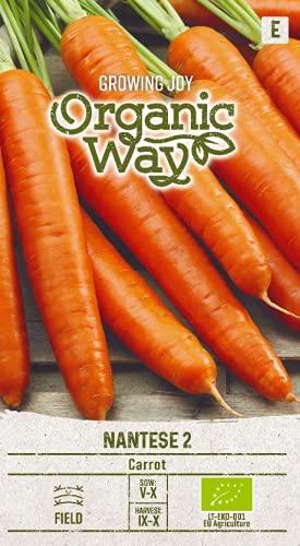 Organic Way | MÖHREN NANTESE 2 samen | Gemüsesamen | Karottensamen | Garten Samen | Mittelfrühe Sorte | 1 Pack von Organic Way
