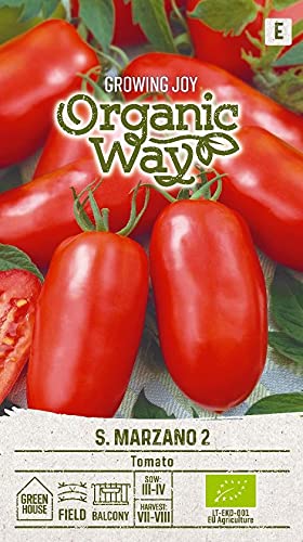 Organic Way | TOMATEN S. MARZANO 2 samen | Gemüsesamen | Tomatensamen | Garten Samen | Eine späte Sorte, hohe Tomatenstengeln | 1 Pack von Organic Way