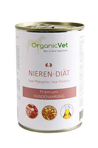 OrganicVet Hund Nassfutter Veterinary Nieren-Diät, 6er Pack (6 x 400 g) von OrganicVet