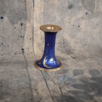 Celestial Kerzenhalter Emaillierter Kerzenständer Messing Mit Sternen Altar Dekor Vintage Blau Gold Geschenk Für Hexenfreund von Organiccloth