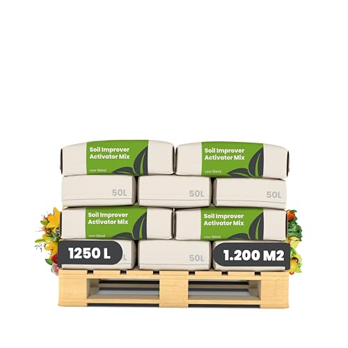 Bodenverbesserer Und Aktivator Mix – Natürlicher Gartenverbesserer Mit Effektiven Mikroorganismen (Em) – Steigert Bodenfruchtbarkeit Und Pflanzengesundheit - Organifer (1250 L) von Organifer