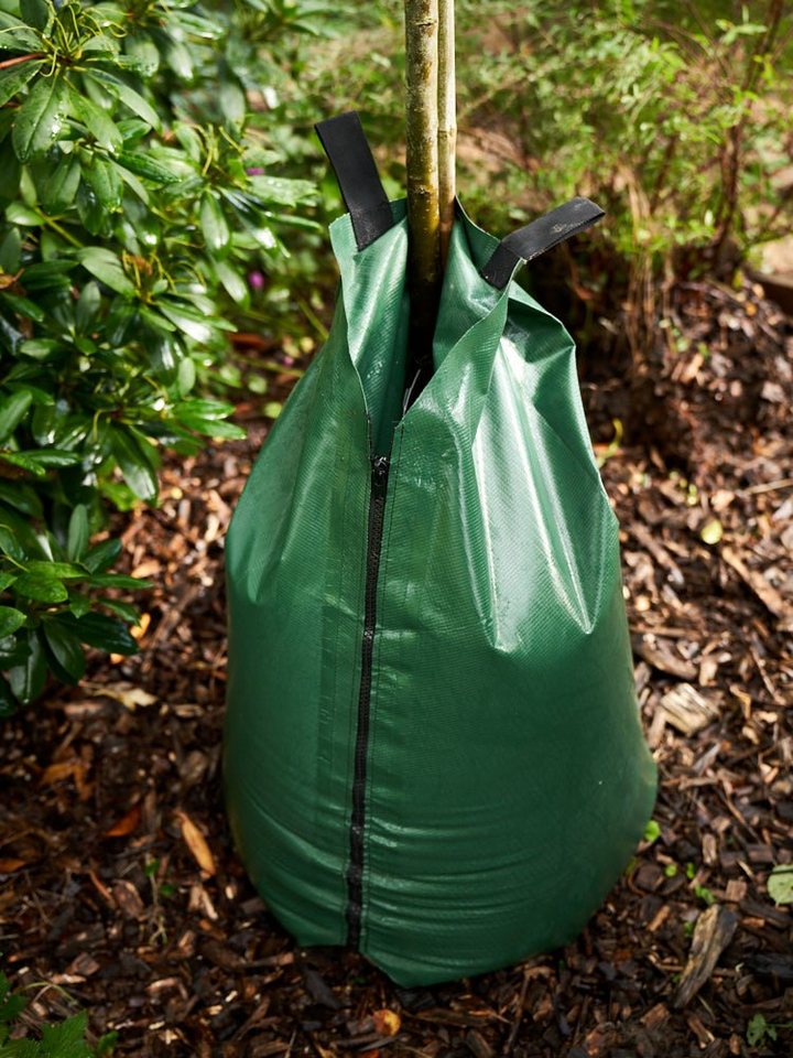 Organzabeutel24 Bewässerungssystem 1 Wassersack für Bäume - Langzeit Bewässerungssytem - 75l - grün, (1-tlg), UV-Stabil von Organzabeutel24