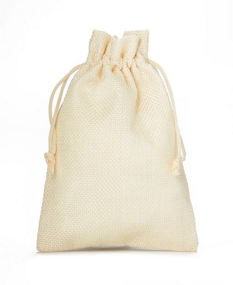 Organzabeutel24 befüllbarer Adventskalender Stoffsäckchen creme, Geschenkbeutel - Advent, Weihnachten 20x12 cm (24-tlg), Natur Look von Organzabeutel24