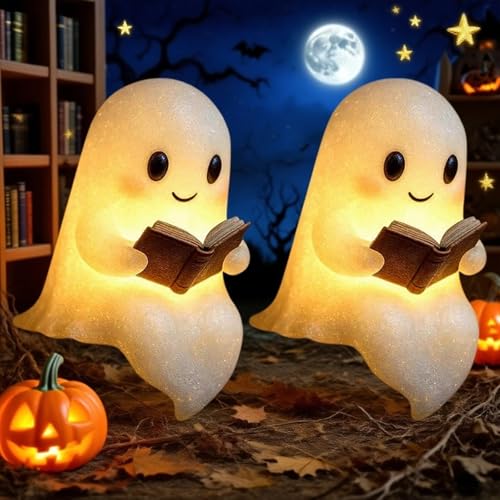 Orgonite Geist Nachtlicht, Ghost Reading Book Lamp, Halloween Deko LED Geister Lampe, Halloween-Dekoration für Schlafzimmer, Wohnzimmer, Party Orgonite Geist Nachtlicht, Ghost Reading Book Lamp, Halloween Deko LED Geister Lampe, Halloween-Dekoration für Schlafzimmer, Wohnzimmer, Party von Orgonite