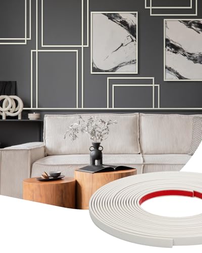 Orgthin Selbstklebende Zierleiste flexible PVC – 16m Kantenschutz & Abdeckleiste für Wand, Decke, Möbel, Spiegel & Backsplash, Weiß Orgthin Selbstklebende Zierleiste flexible PVC – 16m Kantenschutz & Abdeckleiste für Wand, Decke, Möbel, Spiegel & Backsplash, Weiß von Orgthin