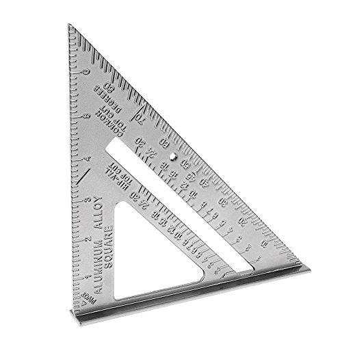 OriGlam Quadratisches Layout-Werkzeug, Geschwindigkeits-Quadrat-Layout-Werkzeug, Dreieck-Quadrat leicht ablesbares Layout-Werkzeug, Dreieck-Lineal, Dreiecks-Winkelmesser, Layout-Mess-Lineal-Werkzeug von OriGlam