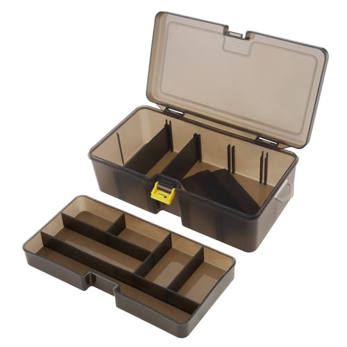 OriGlam Tackle Box Organizer für Angelausrüstung, Tackle Boxes Tackle Utility Boxes, Angelausrüstung Aufbewahrung Angelköder Boxen Box Aufbewahrungsbehälter (21.5 X 6.7cm) von OriGlam