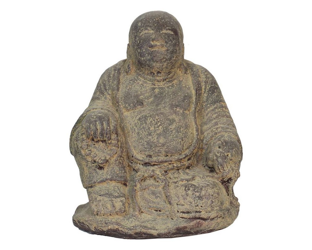 Oriental Galerie Dekofigur Buddha Sitzend Gartenfigur aus Lavastein 20 cm (1 St) von Oriental Galerie