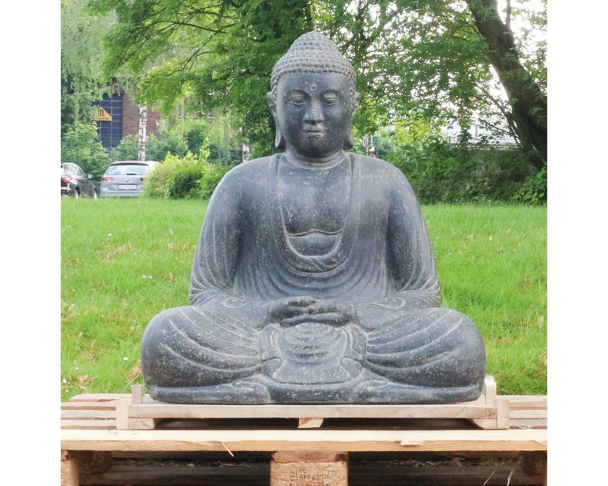 Oriental Galerie Dekofigur Buddha japanisch sitzed Garten Steinfigur 80 cm (1 St) von Oriental Galerie