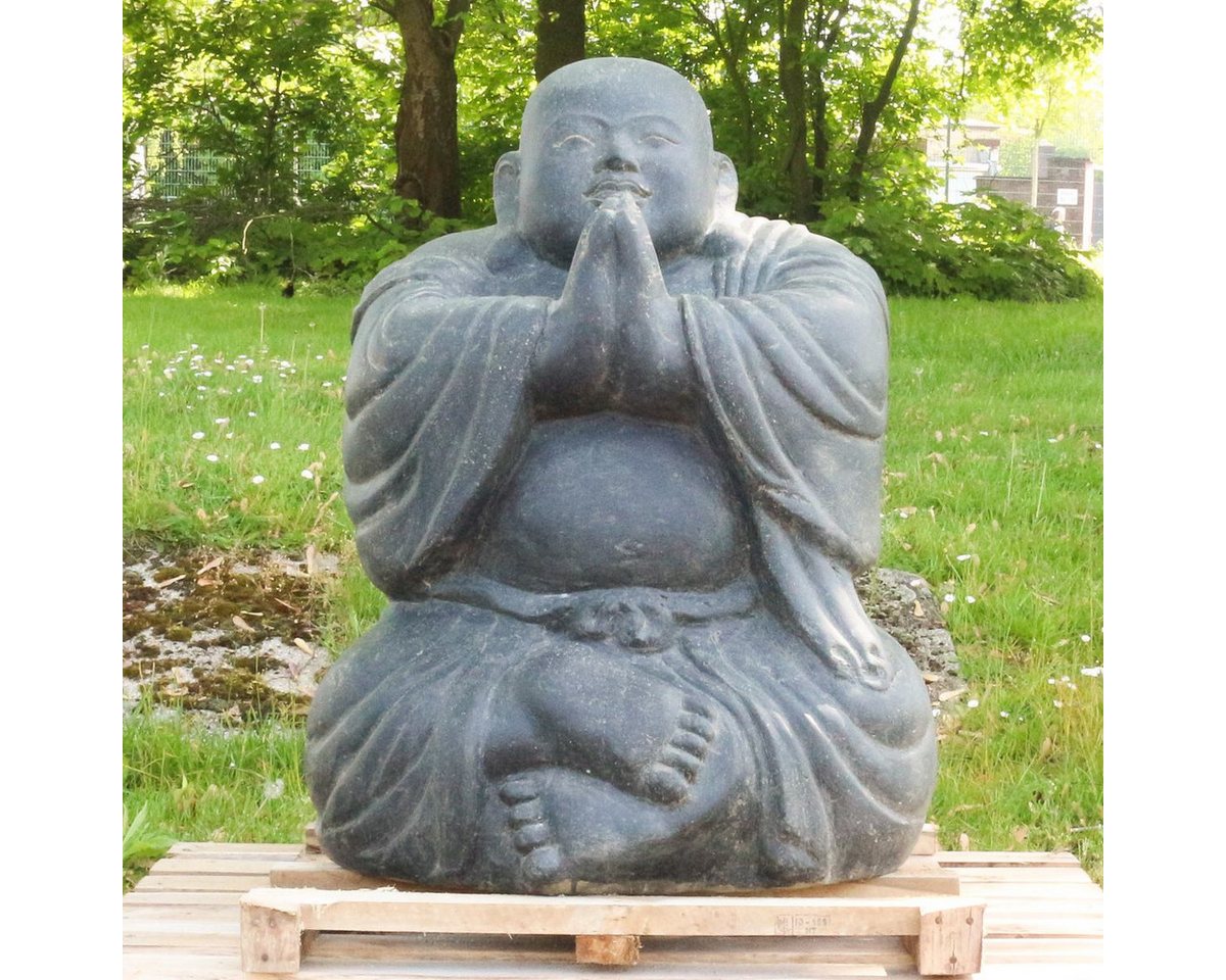Oriental Galerie Dekofigur China Buddha Figur sitzed Garten Steinfigur 80 cm (1 St) von Oriental Galerie