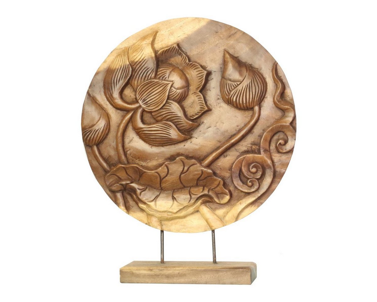 Oriental Galerie Dekofigur Mandala Symbol Skulptur auf Sockel 50 cm (1 St) von Oriental Galerie