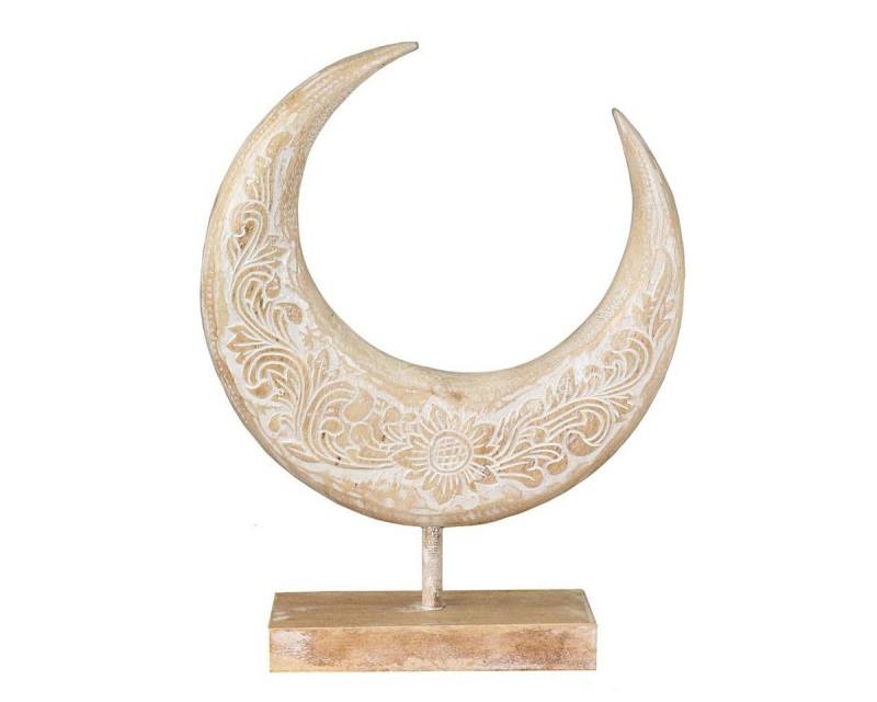 Oriental Galerie Dekofigur Mond Symbol Skulptur auf Sockel mittel 38 cm (1 St) von Oriental Galerie