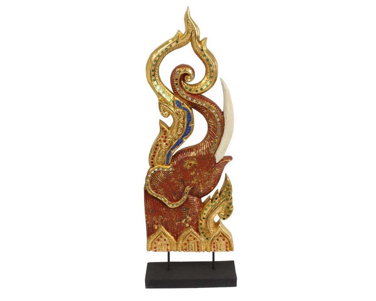 Oriental Galerie Dekofigur Skulptur Elefant rot rechts 72 cm (1 St) von Oriental Galerie