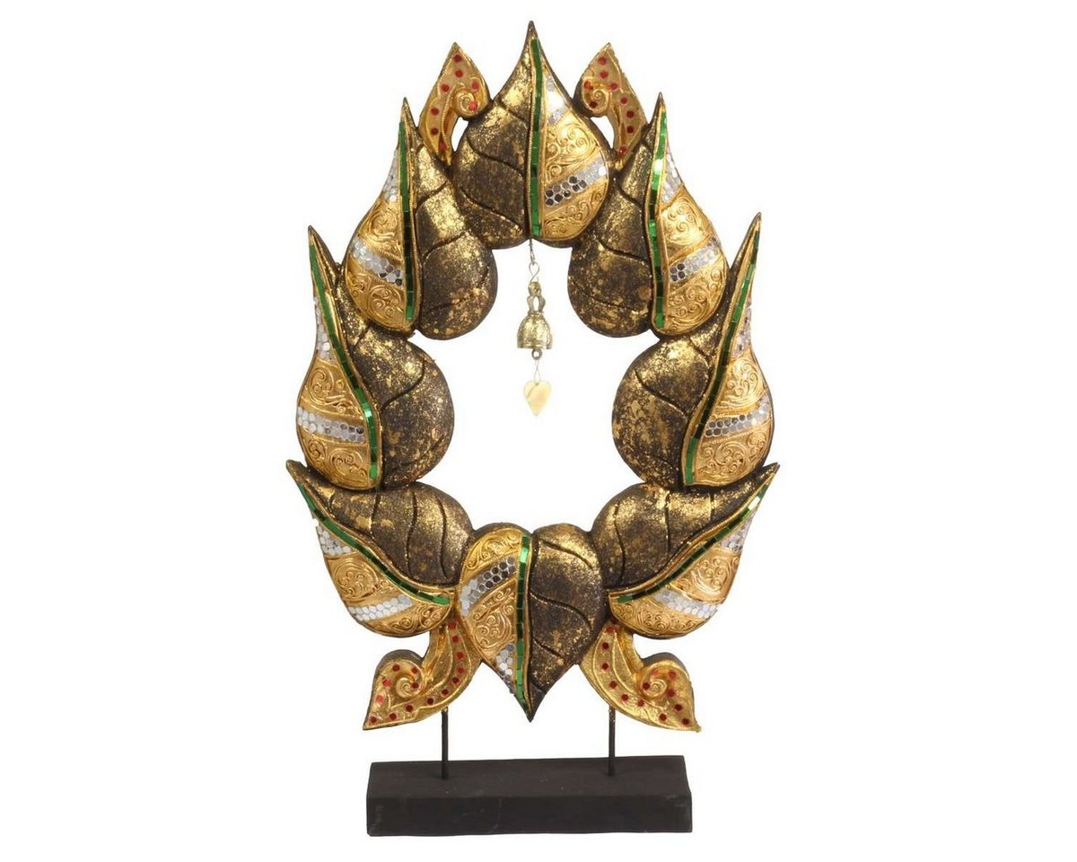 Oriental Galerie Dekofigur Skulptur mit Sockel Blätterkranz (1 St) von Oriental Galerie
