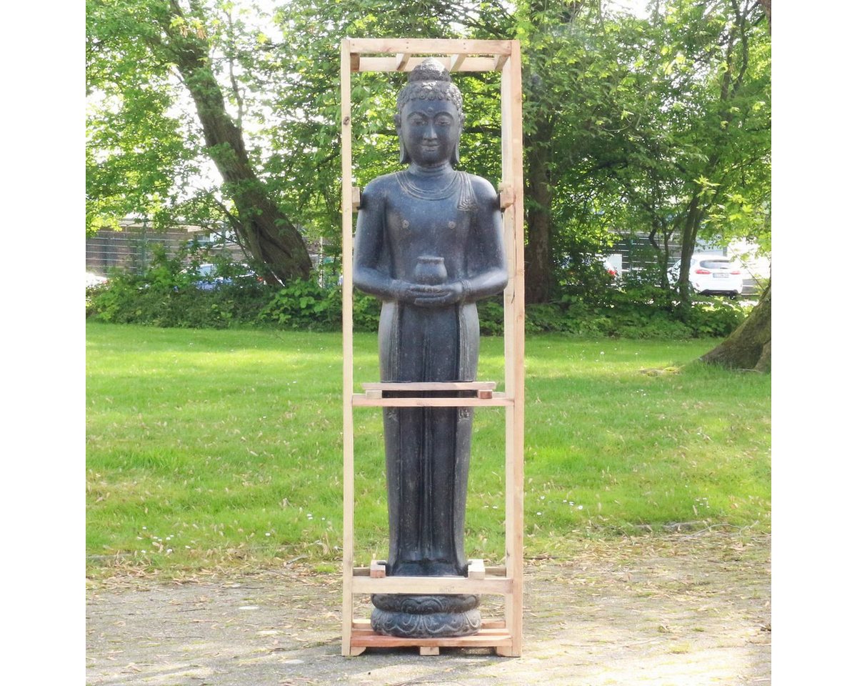 Oriental Galerie Dekofigur XXL Lebensgroße Buddha Garten Steinfigur 190 cm (1 St), Wetterfest, groß, Garten von Oriental Galerie