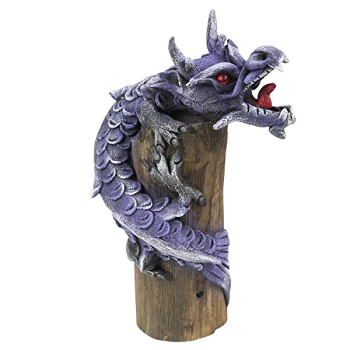 Oriental Galerie Drache Lindwurm Tatzelwurm Deko Drachen Figur Skulptur ca. 20 cm Lila von Oriental Galerie