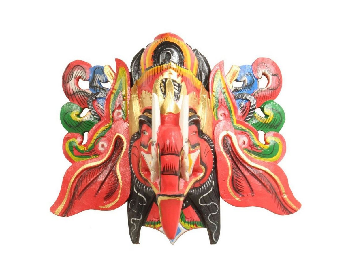 Oriental Galerie Holzbild Ganesha Maske Bunt - Rot, Ganesha (1 St) von Oriental Galerie