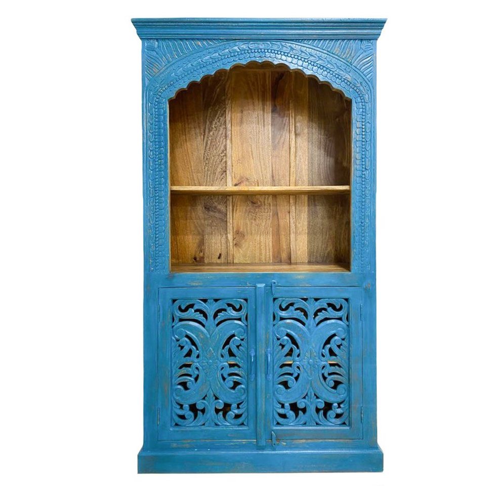 Oriental Galerie Mehrzweckschrank Blauer Schrank Laya Indien 180 cm von Oriental Galerie