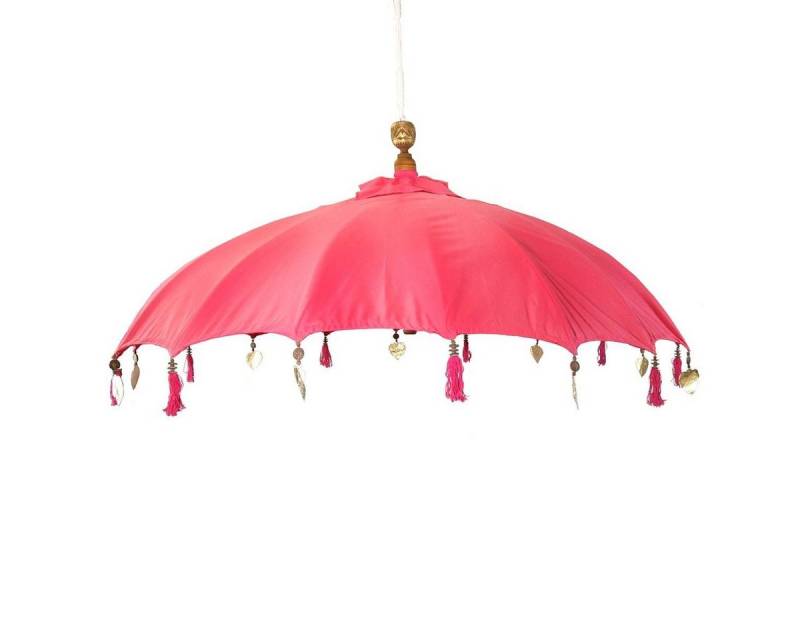 Oriental Galerie Sonnenschirm Hängender Bali-Sonnenschirm 180 cm Pink von Oriental Galerie