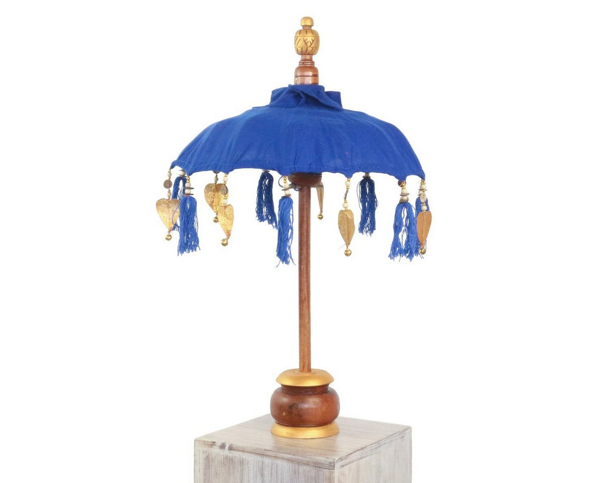 Oriental Galerie Sonnenschirm Kleiner Tischschirm aus Indonesien Blau Gold Oriental Galerie Sonnenschirm Kleiner Tischschirm aus Indonesien Blau Gold von Oriental Galerie