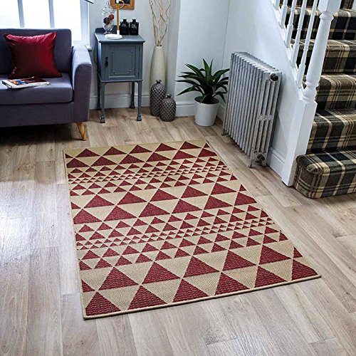 Rugs Direct Teppich, Polypropylen (PP), rot, 60cm x 180cm von Rugs Direct