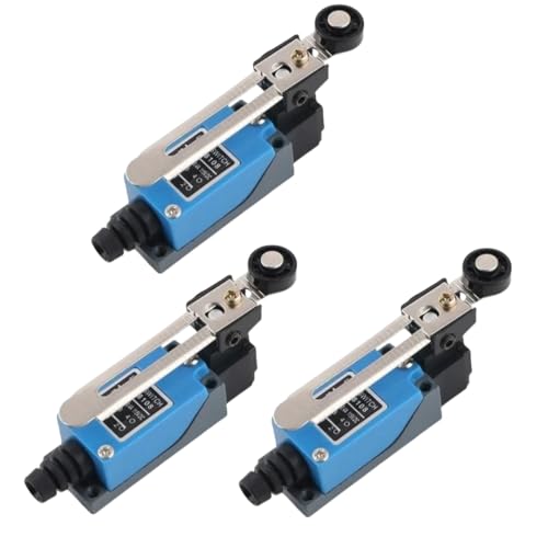 3 Stück Endschalter ME-8108 Rollenschwenkhebel Endschalter selbstrückstellend 1NC-1NO Wasserdichter Endschalter 250V Wechselstrom für elektrische Steuerschalter in Mechanik Industrie und Branchen von Oriental eLife