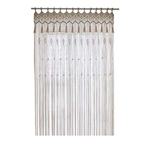 Oriental riverkit Macrame Wandbehang Tapisserie, Boho Macrame Vorhänge Fenstervorhang Türvorhänge, Baumwolle Gewebt Wand Dekoration, Für Wohnzimmer Schlafzimmer Hochzeitsfeier (160 * 280cm) von Oriental riverkit