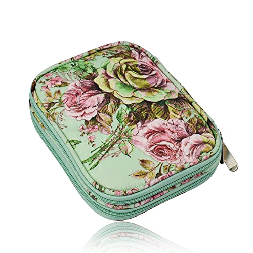 Oriental riverkit Stricknadeln Tasche mit Netzfächern Häkelnadel Tasche, Nähset Tasche für Häkelnadeln und Stricknadeln, Für Verschiedene Häkelnadeln Und Andere Zubehör 17,5 * 14 * 4cm von Oriental riverkit