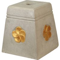 Sonnenschirmständer Schirmständer Sonnenschirm Garten Stein Ständer Halterung Für Unsere Bali Schirme Eckig von OrientalGalerie