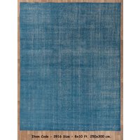 8x10 Blue Plane Design Teppich Naturwolle Massiv Handarbeit #3916(242x300 cms von OrientalLooms