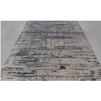 9 X 12 Graublauer Teppich | Abstrakter Home Decor Style Handgemachter Wolle & Echter Seidenteppich #960 von OrientalLooms
