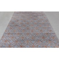 9x12 Grau Brauner Teppich Echt Saree Seidenwolle Dekoteppich #se-29 | 270x360 cms von OrientalLooms