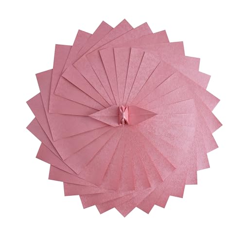 Origami-Papierbögen, Blumenmuster, Prägung, Perlenbeschichtung für Faltpapier, Origami-Kraniche, Scrapbook, Rosa, 15,2 x 15,2 cm, 100 Stück Origami-Papierbögen, Blumenmuster, Prägung, Perlenbeschichtung für Faltpapier, Origami-Kraniche, Scrapbook, Rosa, 15,2 x 15,2 cm, 100 Stück von Origamipolly