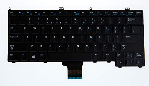 Origin Storage KB-346TJ Notebook-Ersatzteil Tastatur - Notebook-Ersatzteile (Tastatur, US International, Tastatur mit Hintergrundbeleuchtung, DELL) von Origin Storage