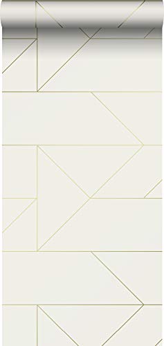 Tapete grafischen Linien Beige und Gold - 347720 - von Origin - luxury wallcoverings von Origin - luxury wallcoverings