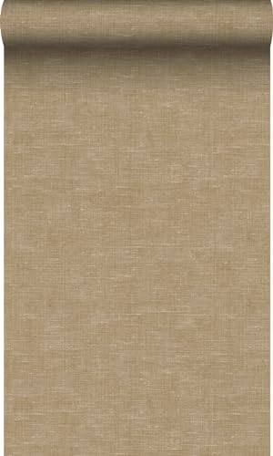 Origin Tapete Leinen-Optik Beigebraun 53 cm x 10.05 m von Origin