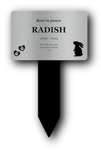 OriginDesigned Personalisierbares Grabschmuck, Grabmarkierer, Erdspieß, für den Außenbereich im Garten oder als Pflanzgefäß im Blumentopf, mit Foto-Option (Grafik) von Origin