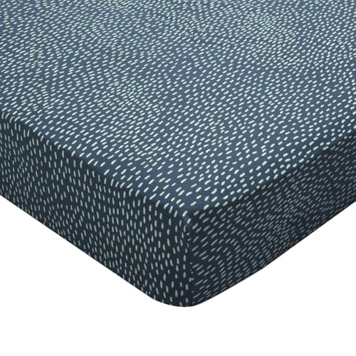 Spannbettlaken, Bedruckt, Lyocell, Jade, 160 x 200 cm, Origin, Blau von Origin