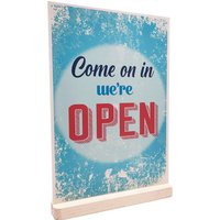 Fensterschild Geöffnet | Shop Café von OriginDesigners