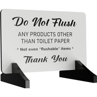 Septic Tank Freistehendes „Do Not Flush"-Schild - Lieferung Mit Sockel von NorthByNorthEastSign