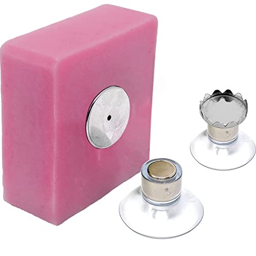 2er-Set Magnet Saugnapf Seifenhalter | Premium Qualität | Einfaches Design & Starke Befestigung | Edelstahl | Wandhalterung | Ohne Bohren | Bad | Küche | 250g von Original Cup