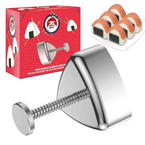 Takonashi® Onigiri Form aus Edelstahl - Perfekte Onigiri Sushis Kreieren - Antihaft-Edelstahlform - Klebt Nicht - Einfach zu Verwenden Japanisches Küchenzubehör - OriginalCorner® von Original Cup