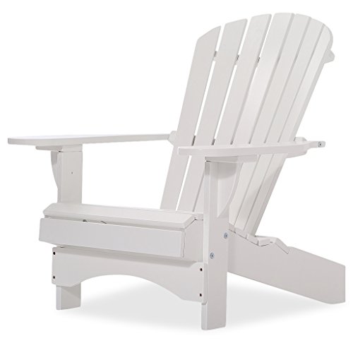 Original Dream-Chairs since 2007 Adirondack Stuhl Comfort“ de Luxe in weiß Gartensessel mit ergonomischer Rückenlehne Terrassenstuhl Gartenstuhl für Balkon, Garten maximale Belastung 170 kg von Original Dream-Chairs since 2007