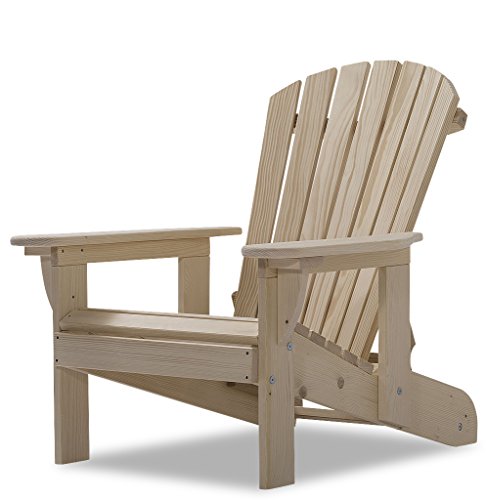 Original Dream-Chairs since 2007 Adirondack Stuhl Comfort“ Recliner aus Holz mit gerundeter Rückenlehne Gartenliege für Garten, Balkon, Terrasse, maximale Belastung 170 kg von Original Dream-Chairs since 2007
