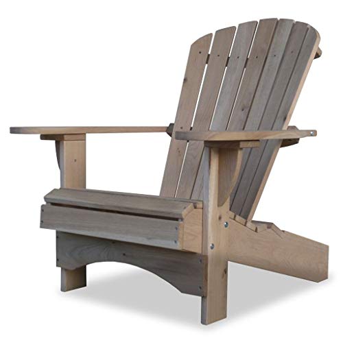 Original Dream-Chairs since 2007 Adirondack Stuhl Comfort“ Gartenstuhl aus massiver Eiche als Bausatz wetterbeständiger Stuhl zur Entspannung im Freien maximale Belastung 170 kg von Original Dream-Chairs since 2007