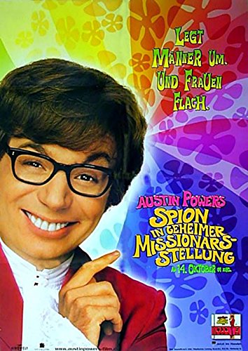 Austin Powers, Spion in geheimer...: Teaser B (1999) | original Filmplakat, Poster [Din A1, 59 x 84 cm] von Original Filmposter