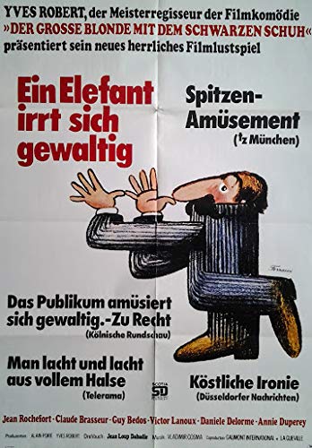 Ein Elefant irrt Sich gewaltig (1976) | Original Filmplakat, Poster [Din A1, 59 x 84 cm] von Original Filmposter